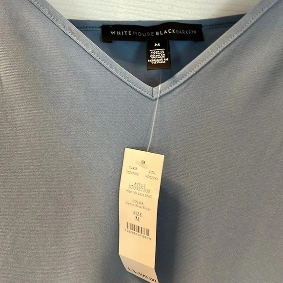 White House black market sleeveless high neck top - Picture 5 of 10